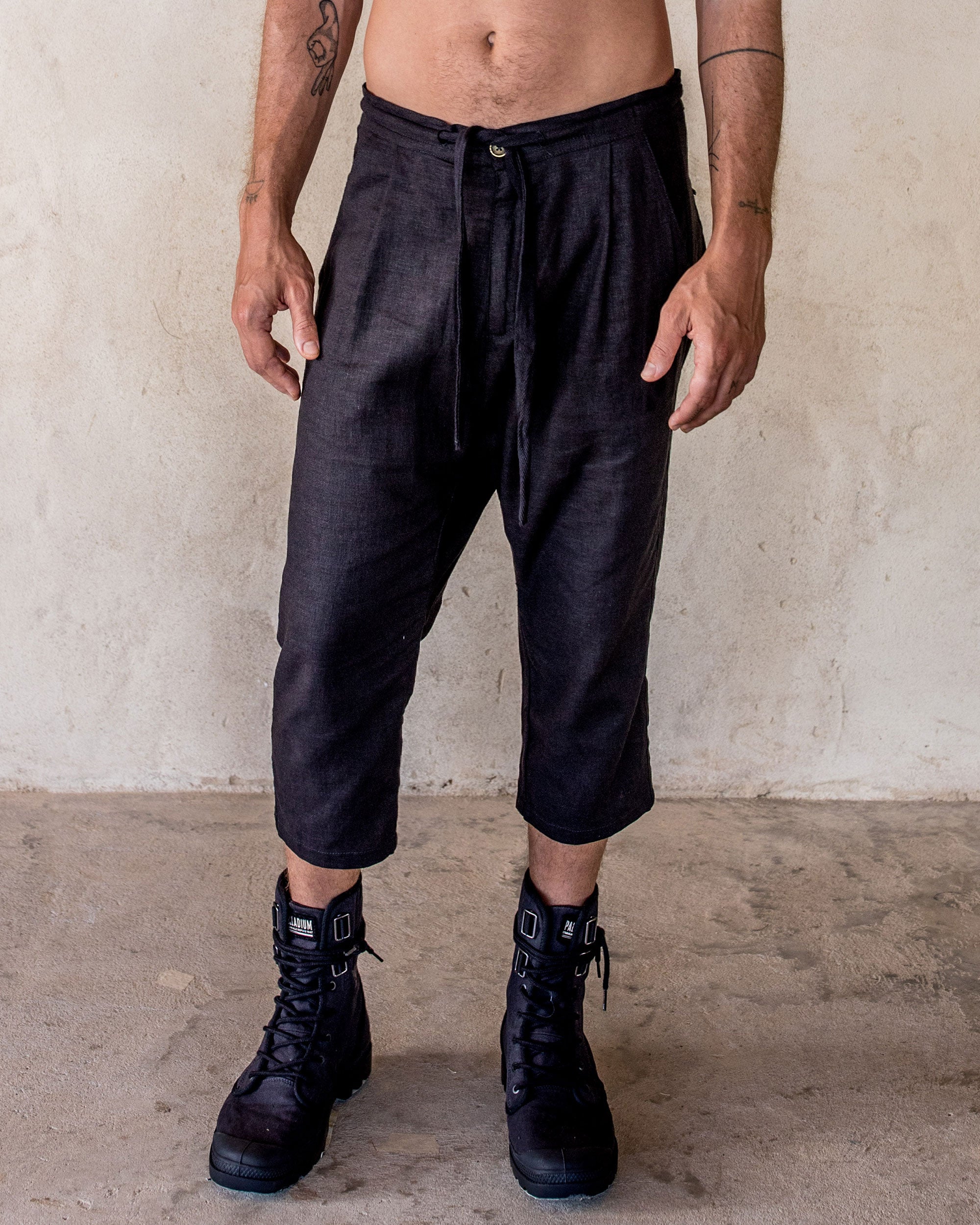 Linen Pants - Black - Idis Designs