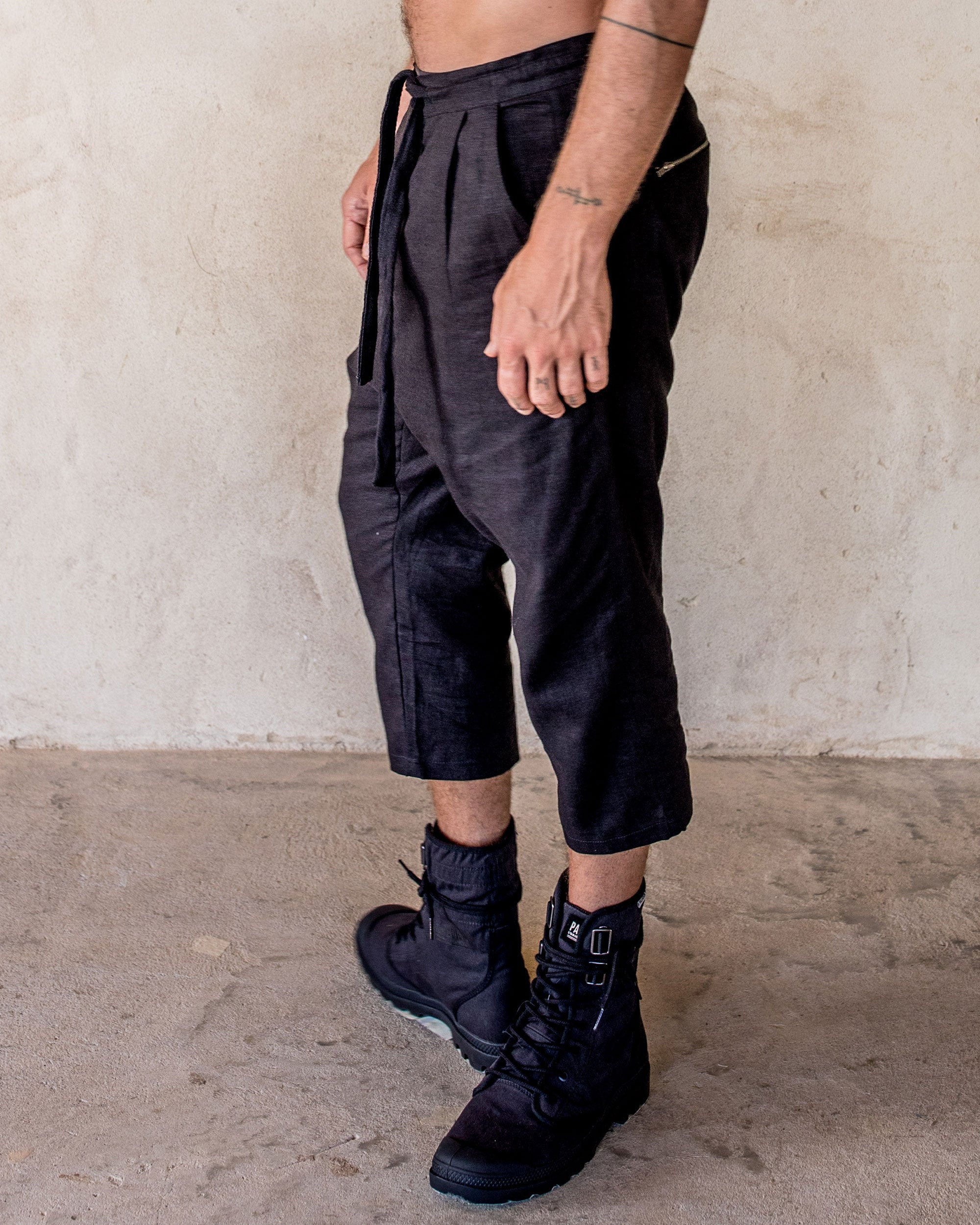 Linen Pants - Black - Idis Designs
