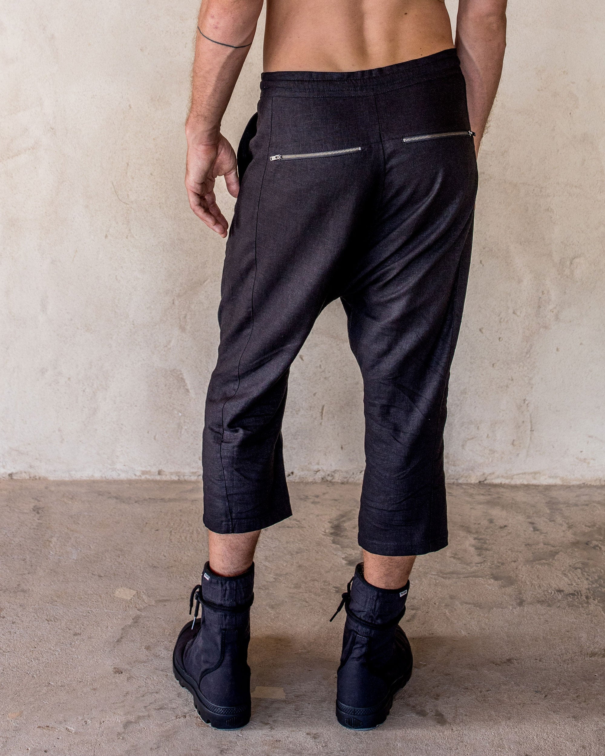 Linen Pants - Black - Idis Designs