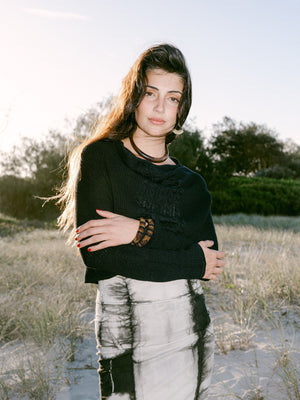 Coco Cable Knit - Black