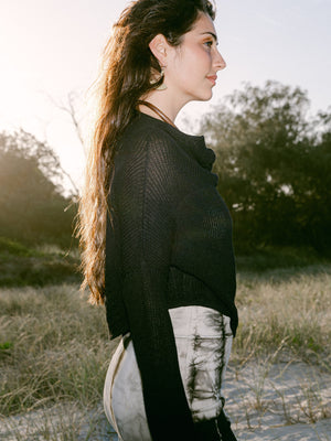 Coco Cable Knit - Black