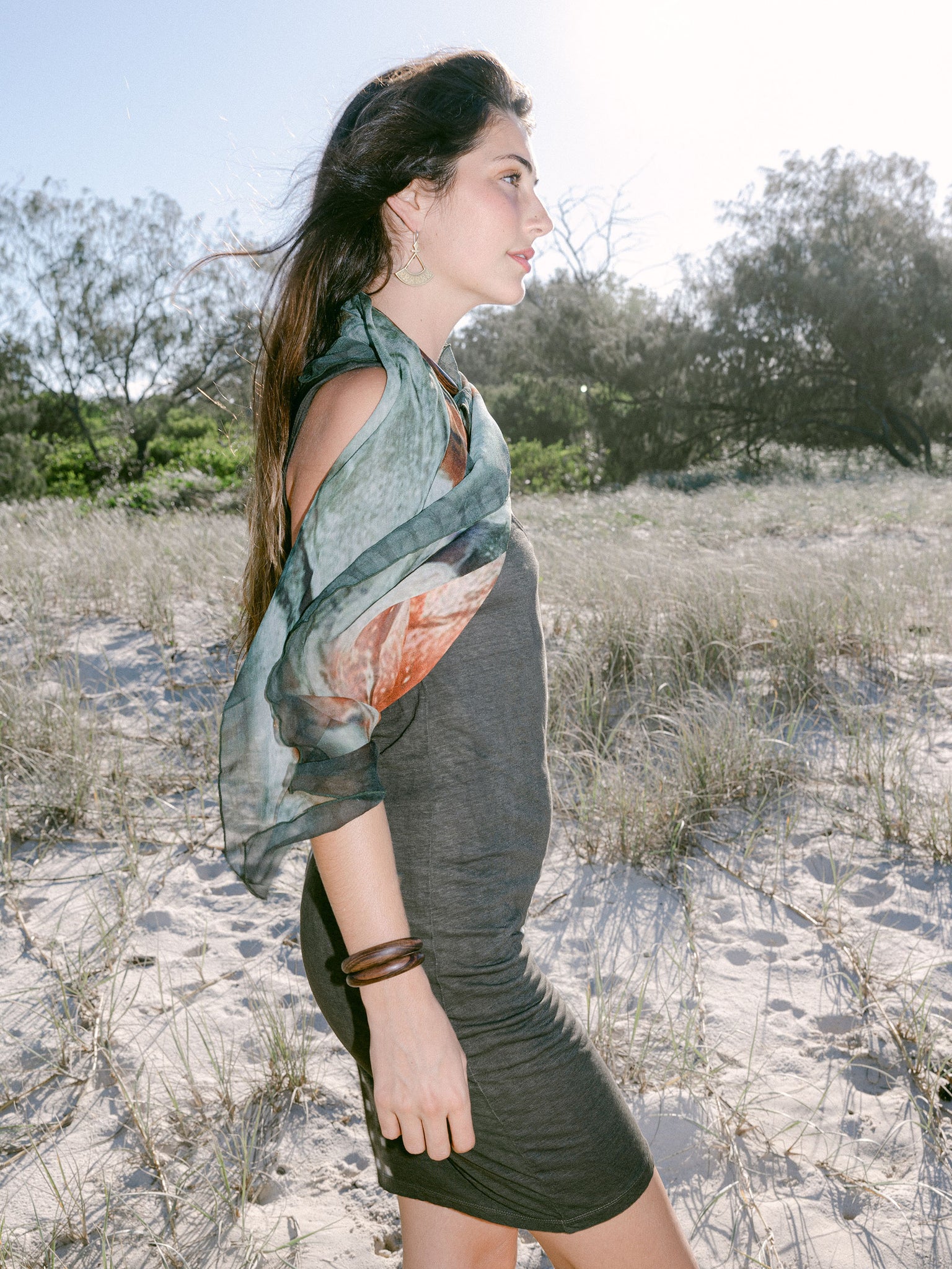 Plant dyed Linen Tank Dress