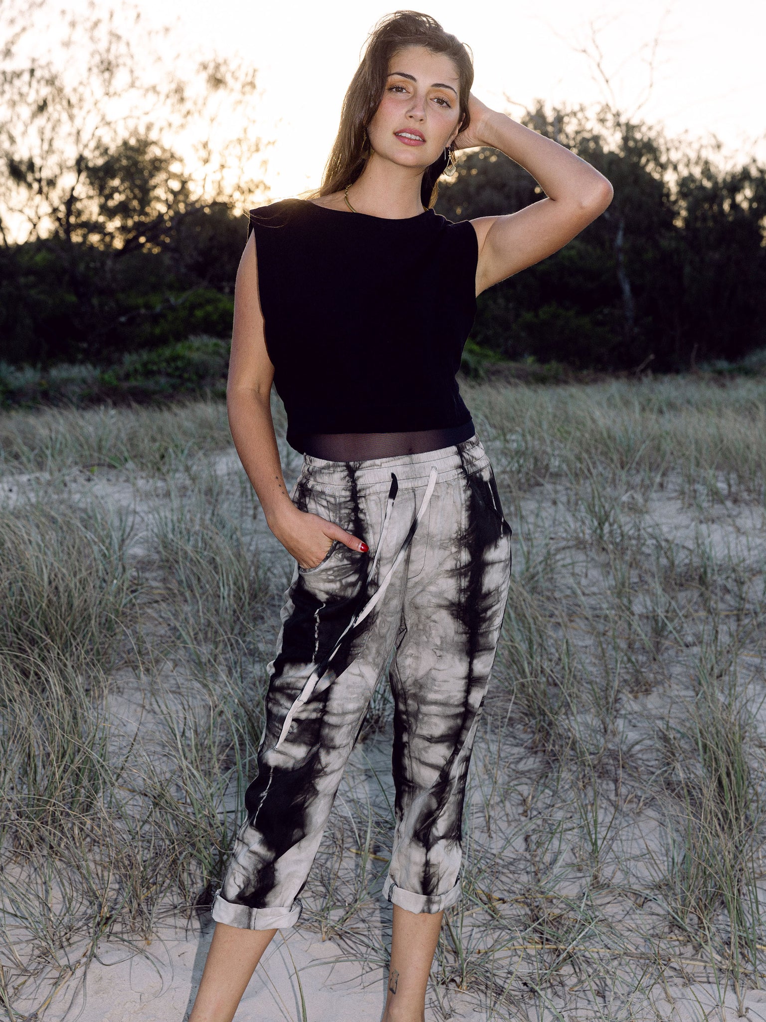 Cotton twill pants - Plant dyed