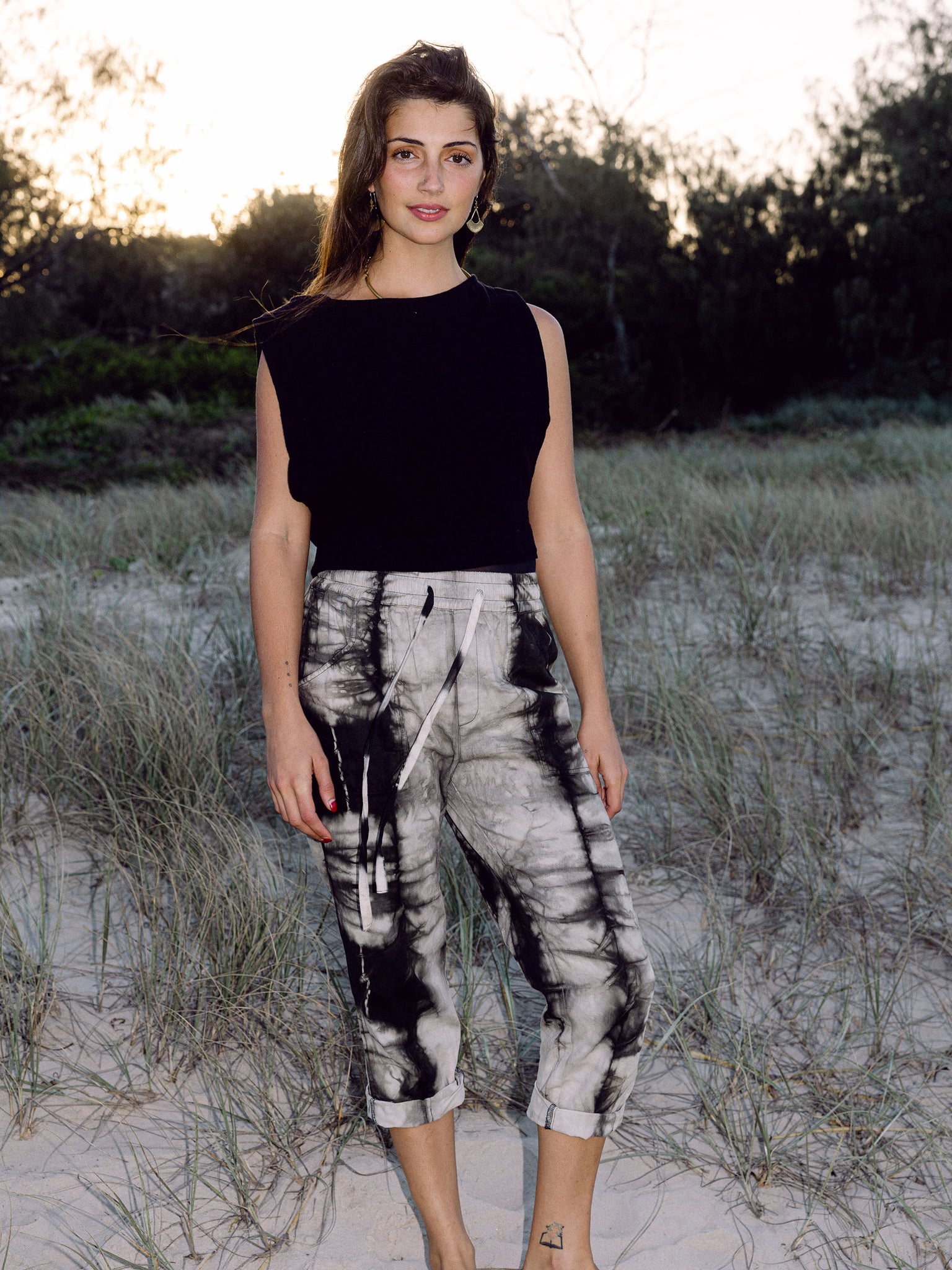 Cotton twill pants - Plant dyed