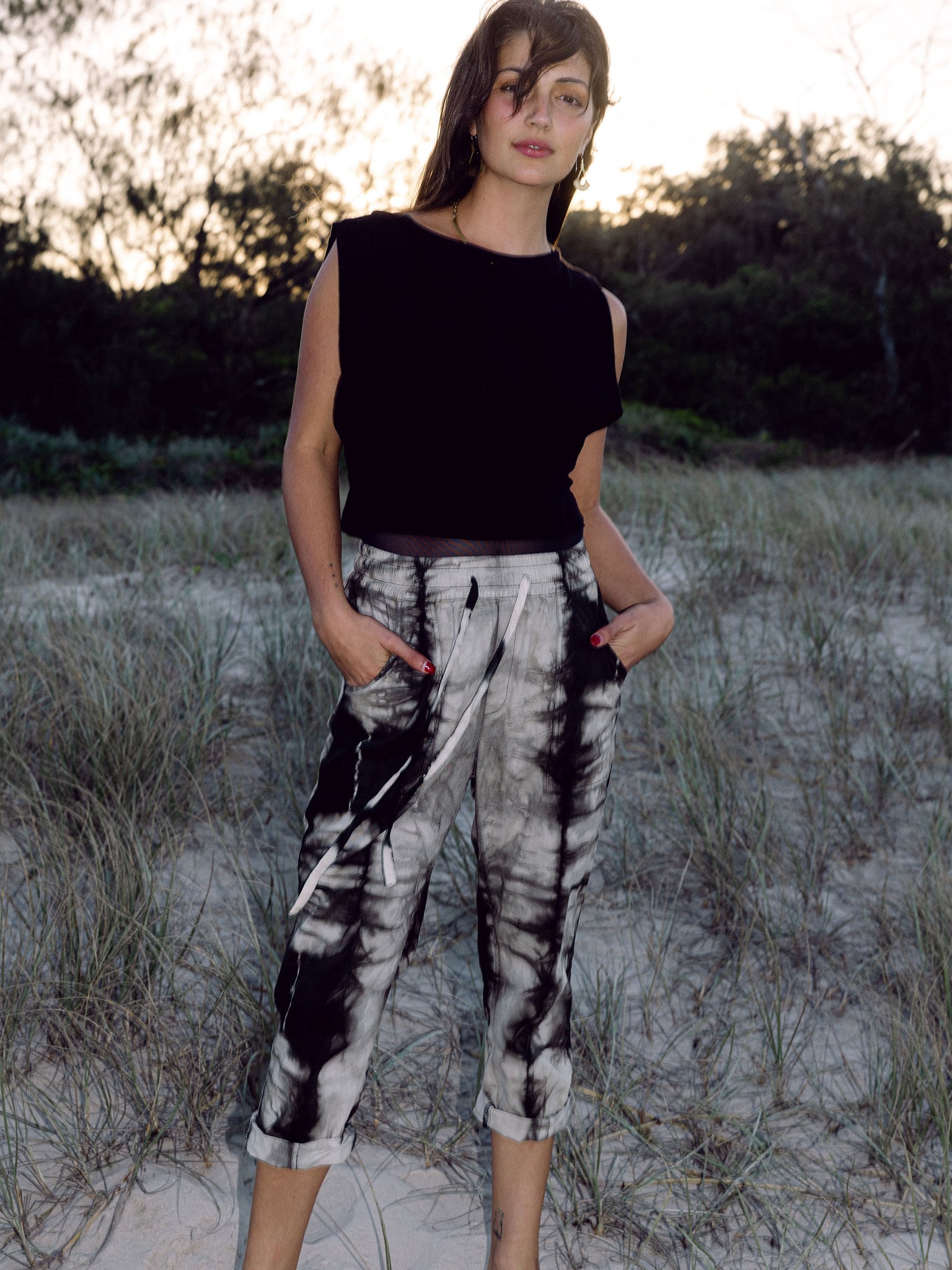 Cotton twill pants - Plant dyed