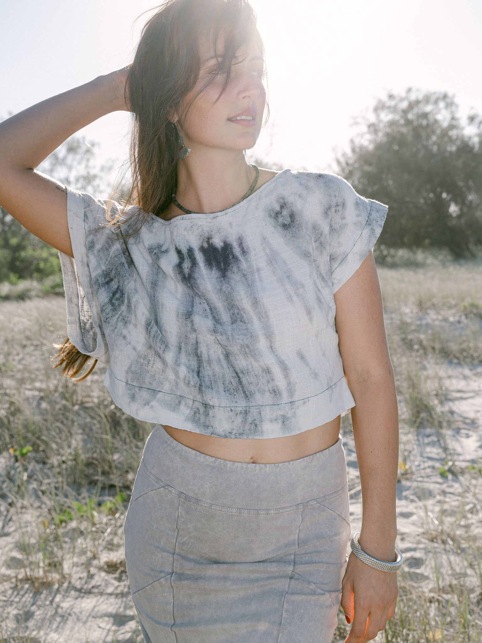 Hayley Crop - hand dyed