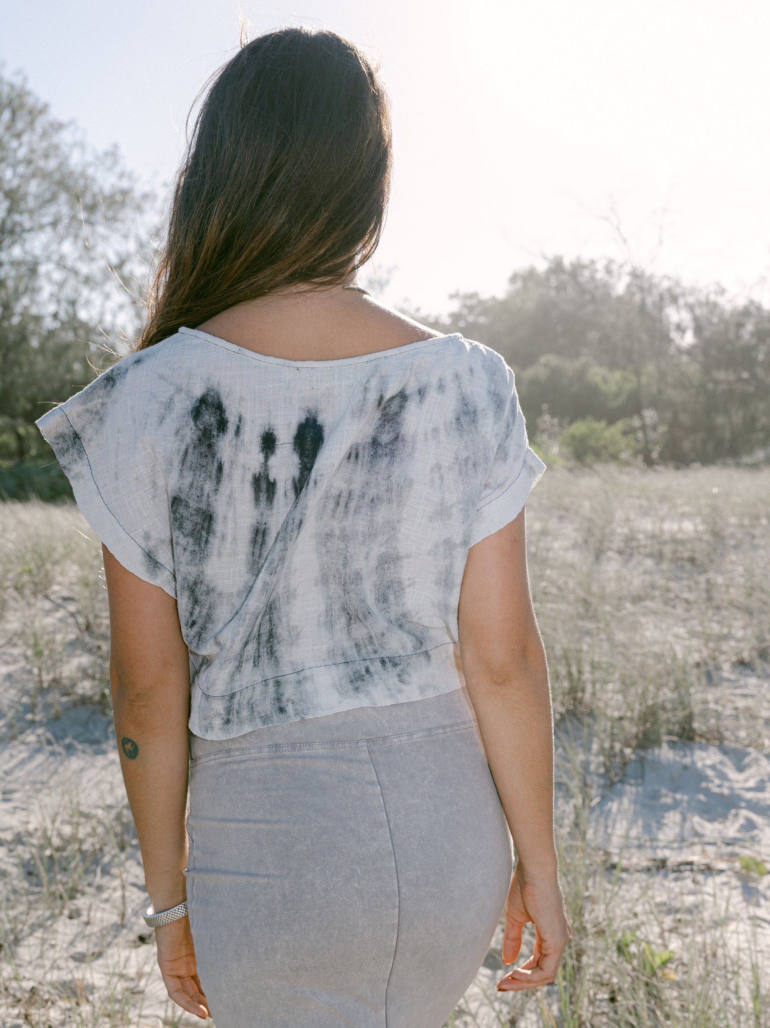 Hayley Crop - hand dyed