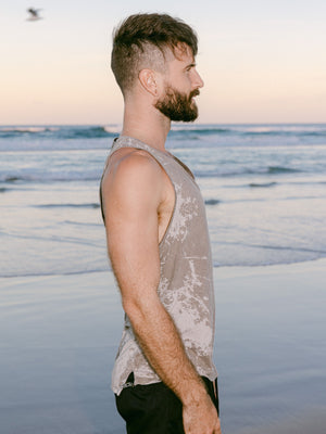 Textural Tank - Grey