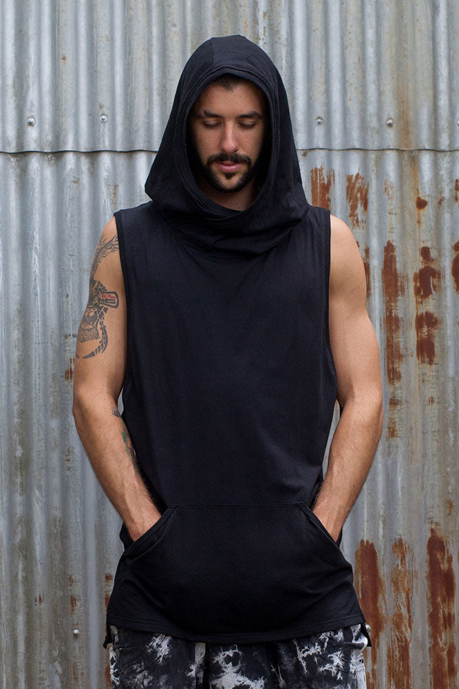 Hooded Tank - Black - Idis Designs