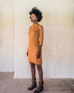 Linen Dress - Burnt Orange - Idis Designs