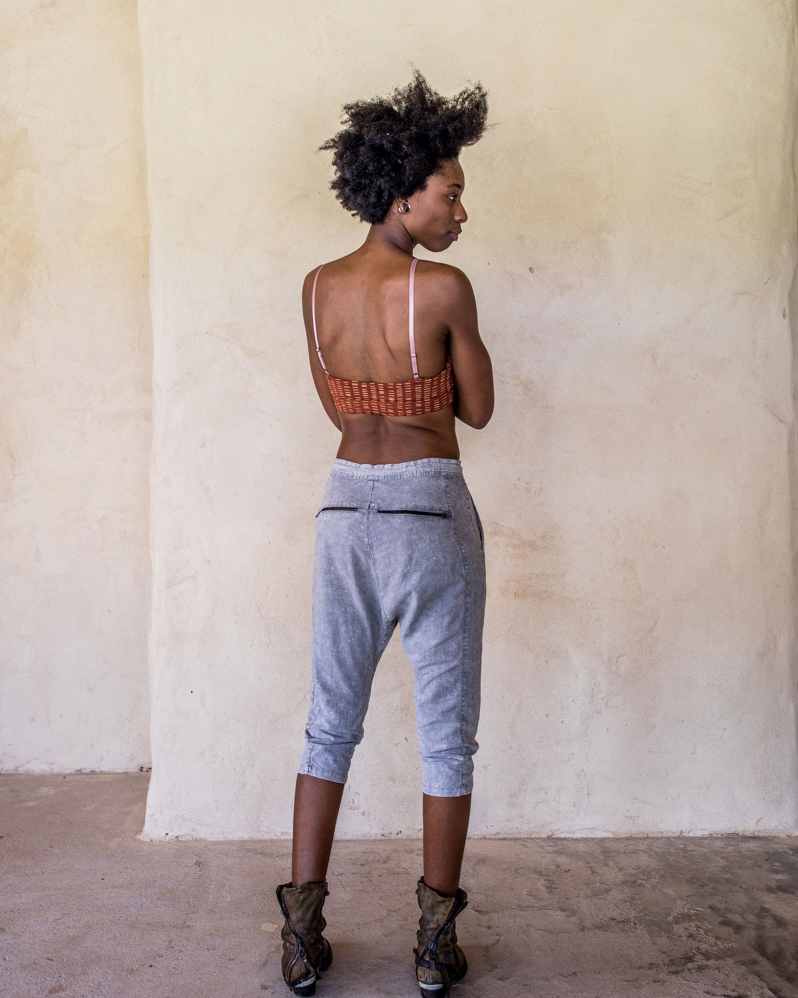 Linen Pants - washed Blue - Idis Designs