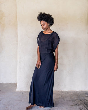 Long Slip Dress - Black - Idis Designs