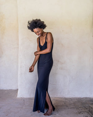 Long Slip Dress - Black - Idis Designs