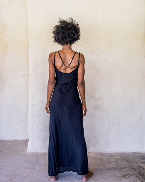 Long Slip Dress - Black - Idis Designs