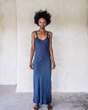 Long Slip Dress - Navy - Idis Designs