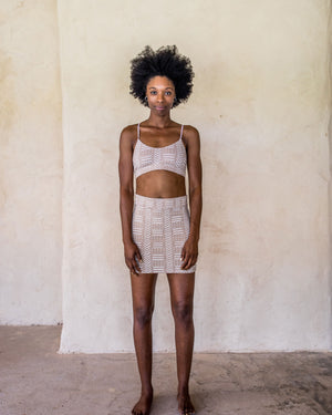 Mini Skirt - White Tribe - Idis Designs