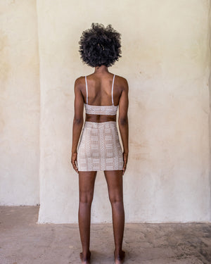 Mini Skirt - White Tribe - Idis Designs
