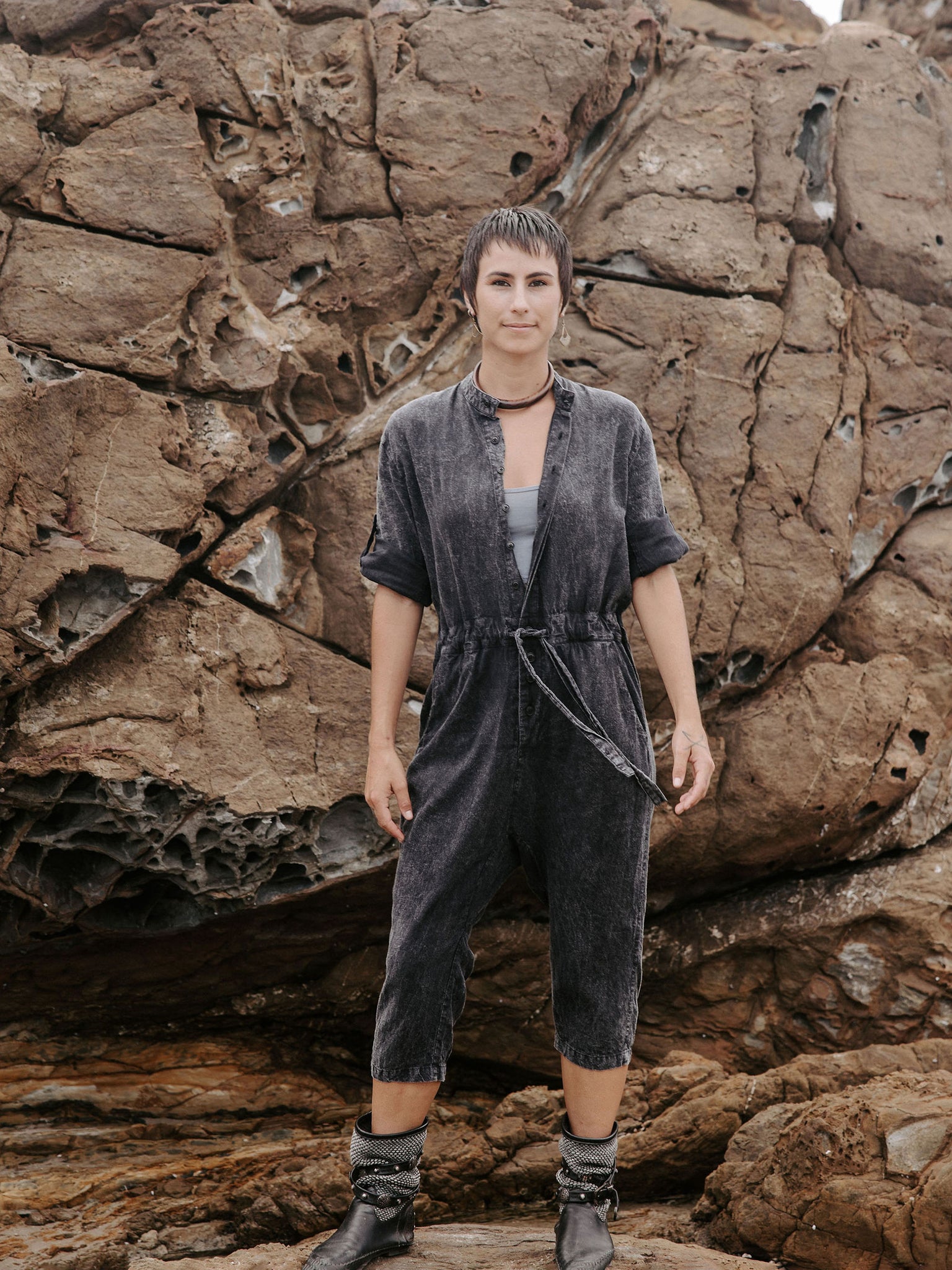 Stevie jumpsuit - Stone