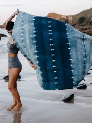 Indigo Plant Dye Throw