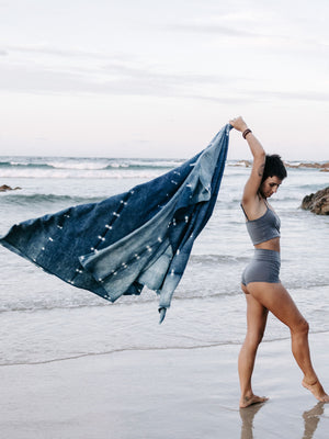 Indigo Plant Dye Throw