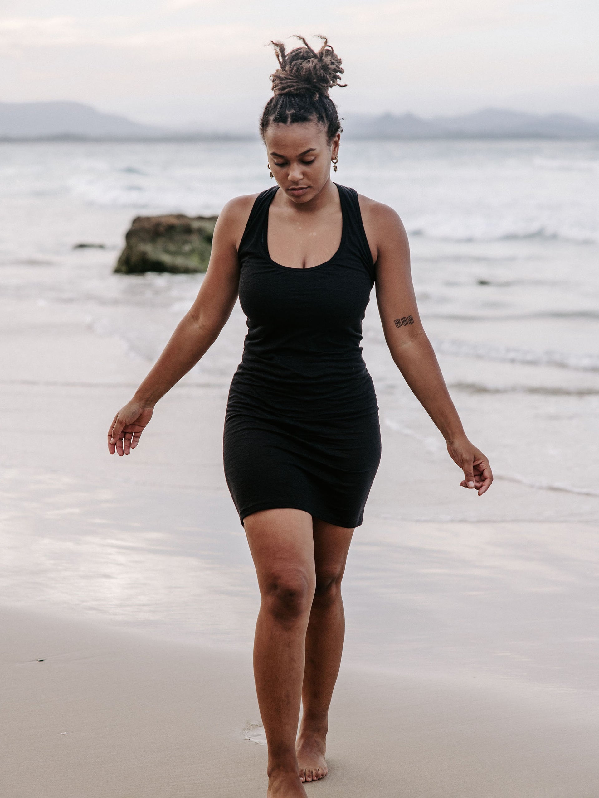 Black Linen Tank Dress – Idis Designs