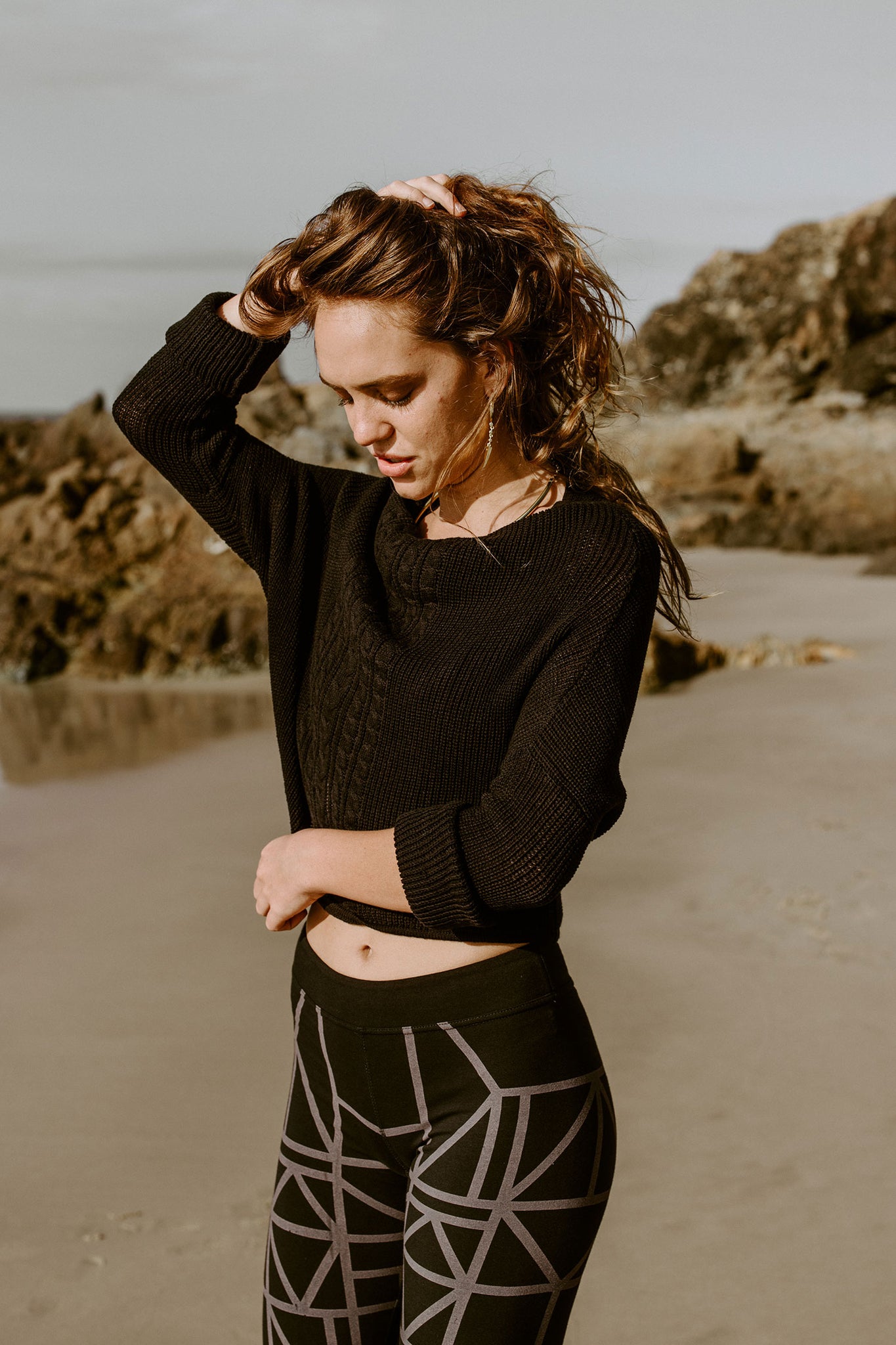 Coco Cable Knit - Black