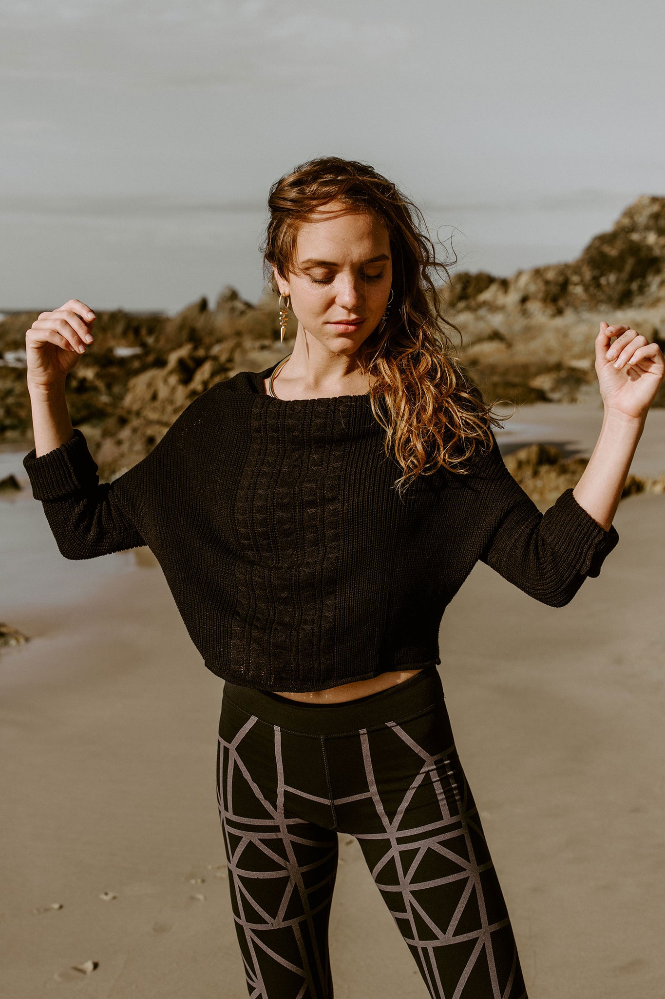 Coco Cable Knit - Black
