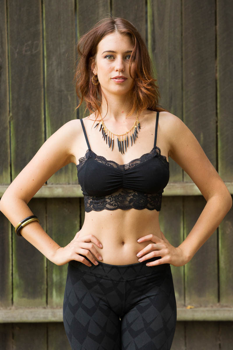 Lace Crop - Black - Idis Designs