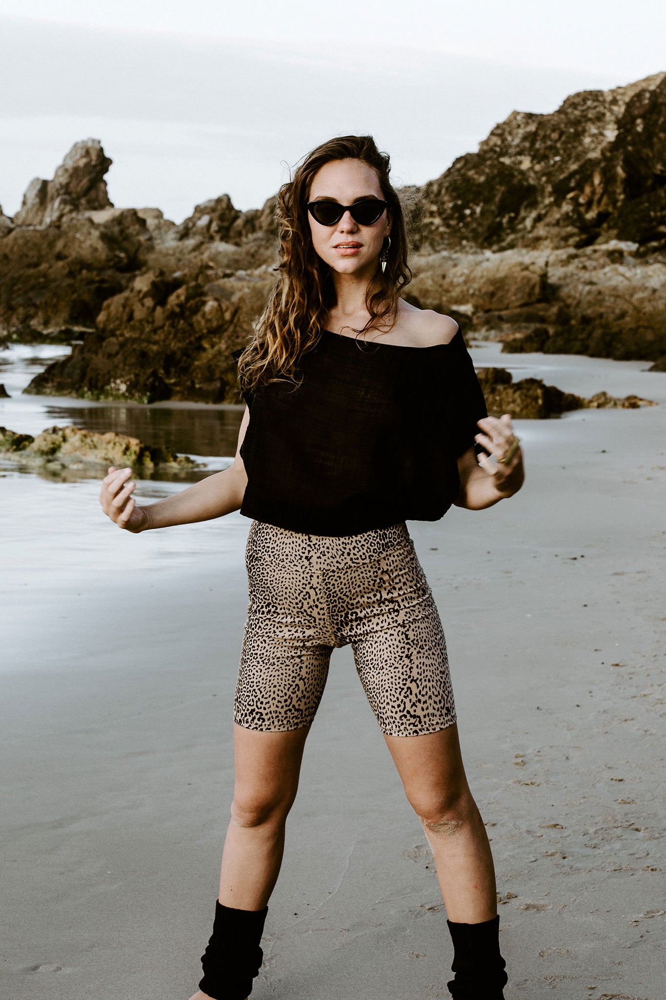 Biker shorts - Leopard