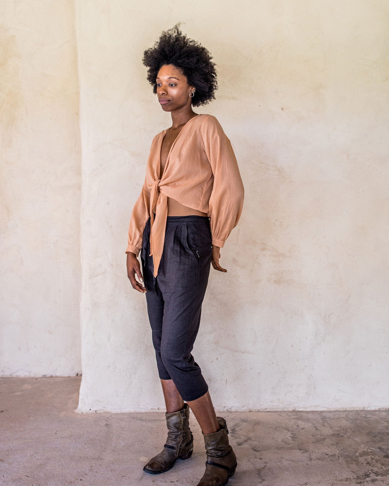 Linen Pants - Black - Idis Designs