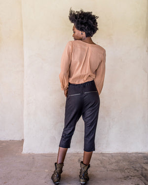 Linen Pants - Black - Idis Designs