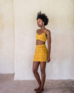 Mini Skirt - Yellow tribe - Idis Designs
