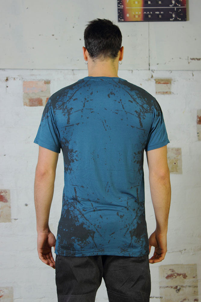 Blue Textural T - Idis Designs