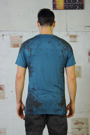 Blue Textural T - Idis Designs