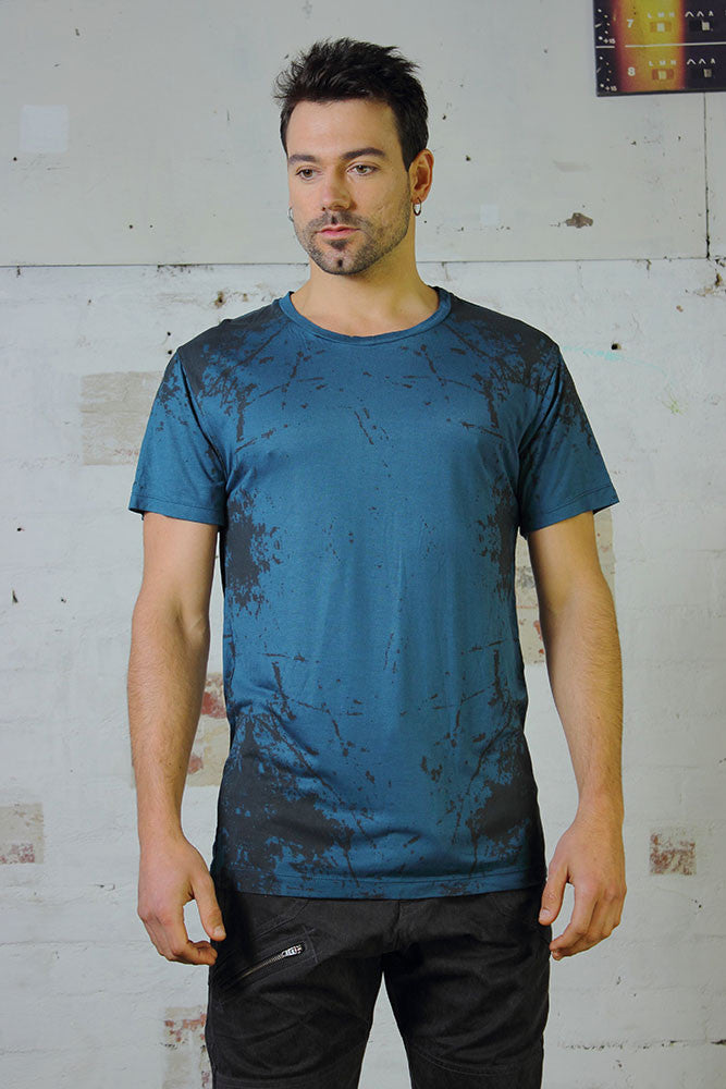 Blue Textural T - Idis Designs