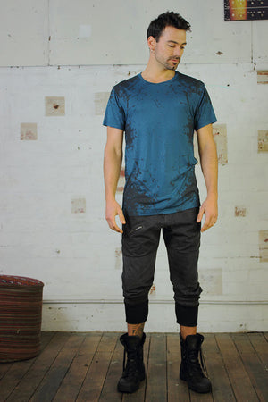 Blue Textural T - Idis Designs