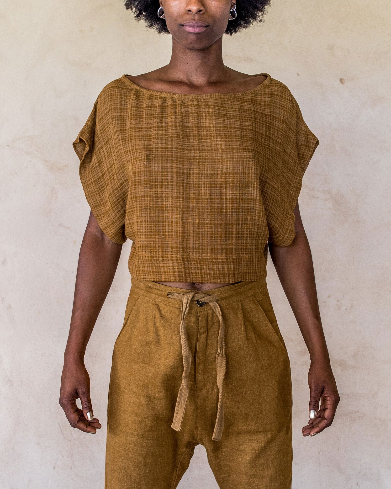 Hayley Crop - Tumeric - Idis Designs